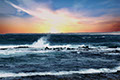 Wunderschöner Sonnenuntergang am Strand von El Cotillo