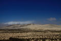 Large sand dunes shape the image from Fuerteventura