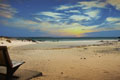 Lonely beach near El Cotillo