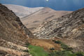 View from the mountains to this valley near Betancuria